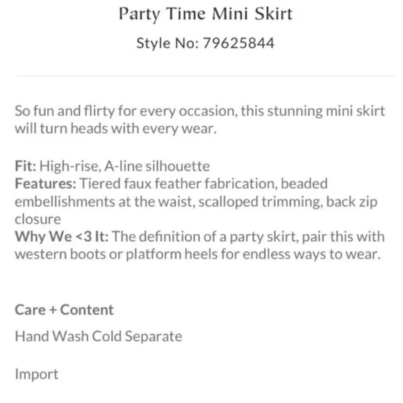 Free People Party Time Mini Skirt