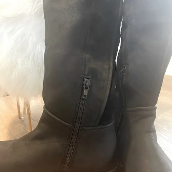 FREE People Tall Rodeo Suede Leather Knee High Boots Riding Boots New in Box 8