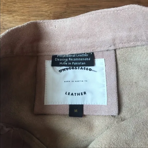 Free People Understated Pink Suede Side Button Mini Skirt Size M