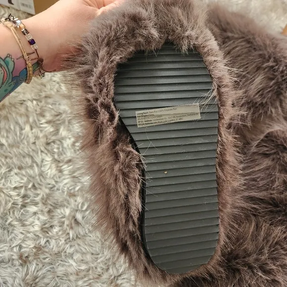 Free People Wild Thing Faux Fur Boots In Ash Brown Women's Size 7.5