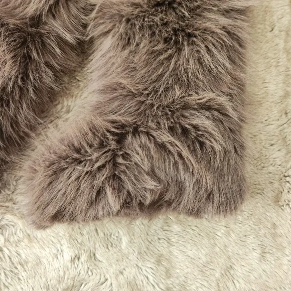 Free People Wild Thing Faux Fur Boots In Ash Brown Women's Size 7.5