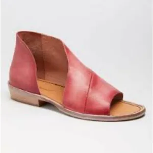 Free People Red Leather Sandals