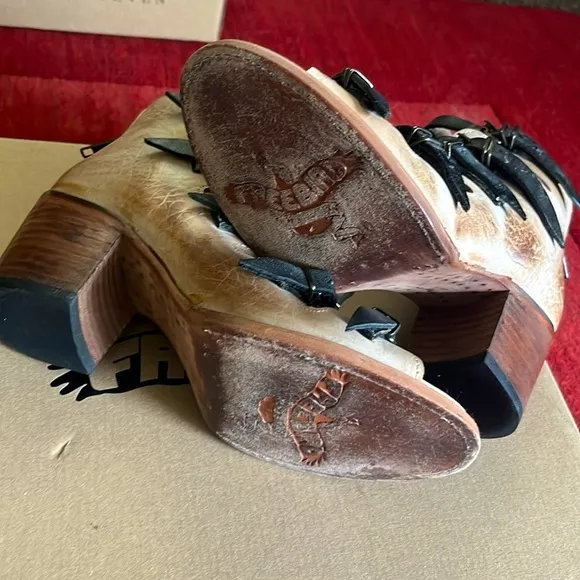 Freebird Quinn Sandals Women's Size 7 Tan and Black
