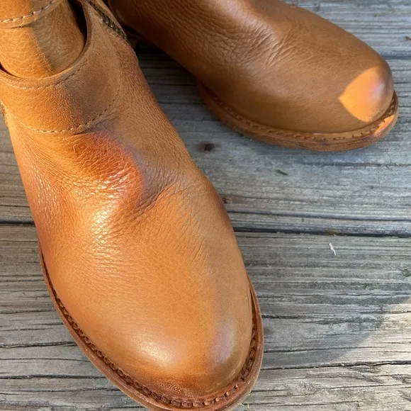 Freebird Shoes RISKY Tall Leather Buckle Boots in Wheat Women’s Size 7