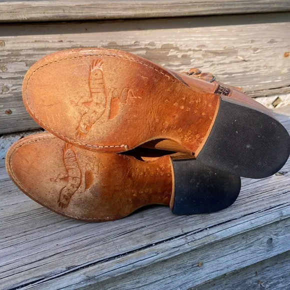 Freebird Shoes RISKY Tall Leather Buckle Boots in Wheat Women’s Size 7