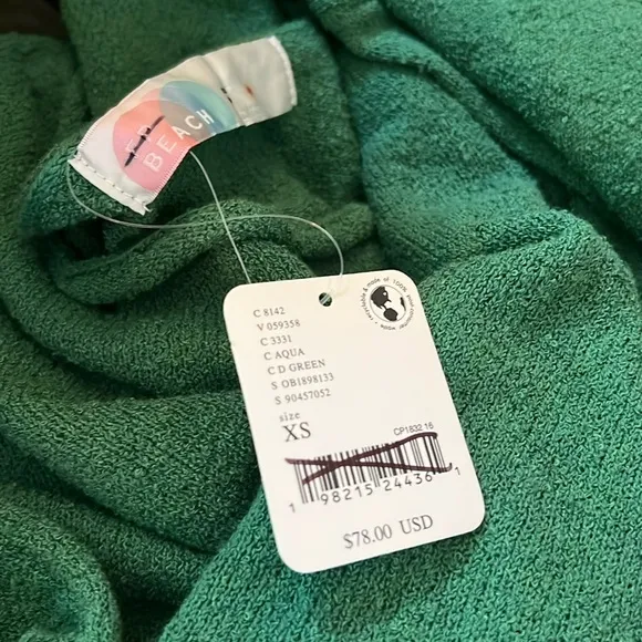 Free People FP Beach Cabo Sweater Skirt Set in Green
