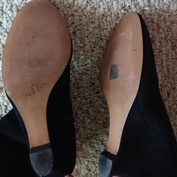 French connection black suede boots size 36.5