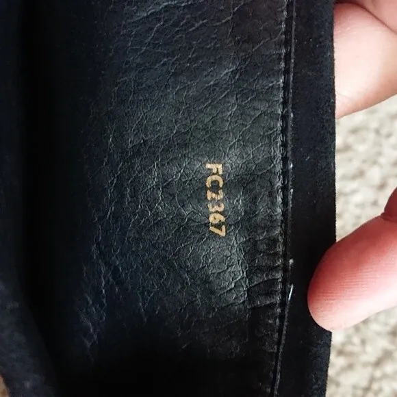 French connection black suede boots size 36.5