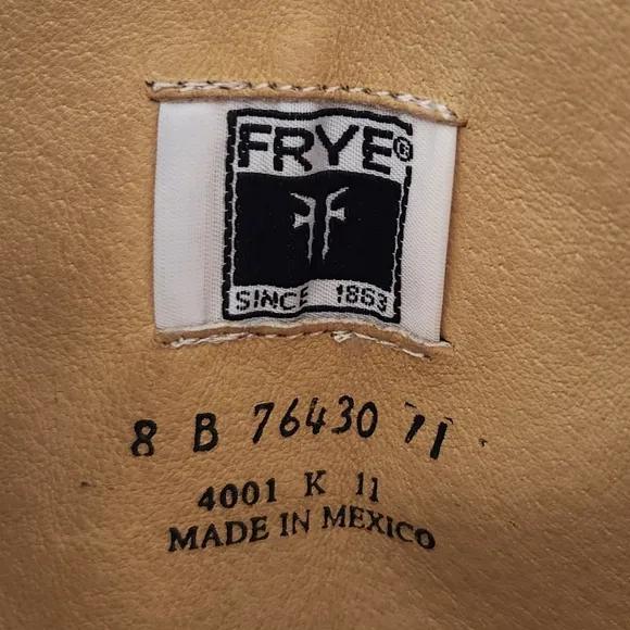FRYE &quot;Melissa&quot; Button Back Knee High Brown Leather Riding Boot | Women's Size 8B