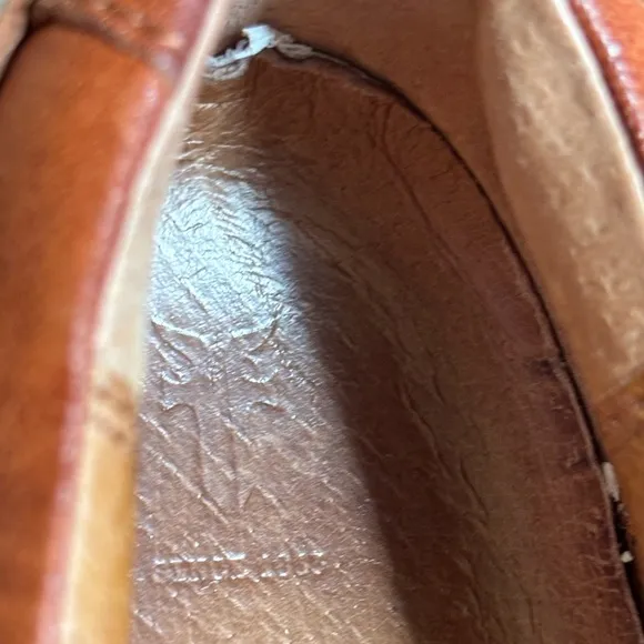 Frye Ivy Slip On Shoes Cognac Size 7