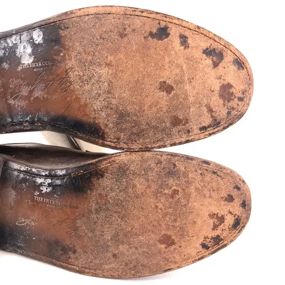 Frye James Plain Toe Brown Leather Oxfords 8.5 B