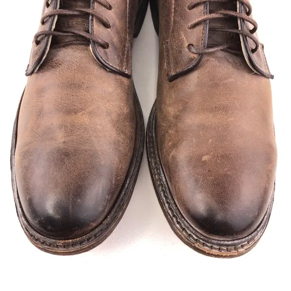 Frye James Plain Toe Brown Leather Oxfords 8.5 B