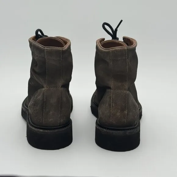 FRYE Mens Suede Leather Chukka Ankle Boots Brown High Tops Outdoor 9.5D
