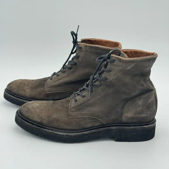 FRYE Mens Suede Leather Chukka Ankle Boots Brown High Tops Outdoor 9.5D