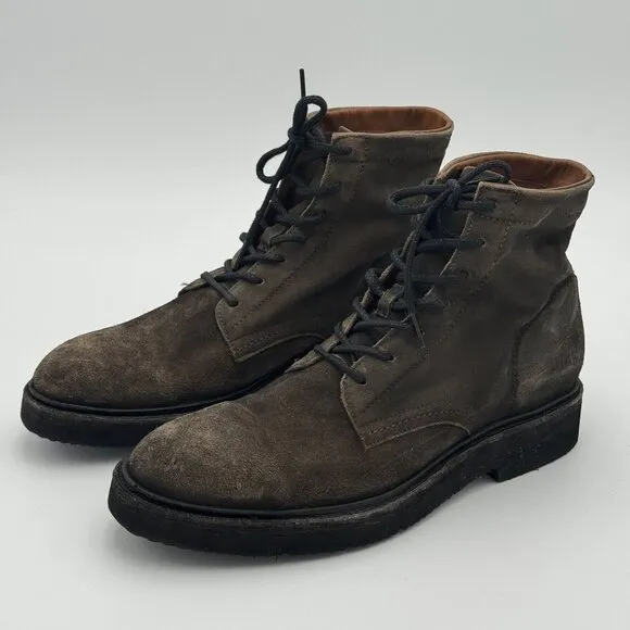 FRYE Mens Suede Leather Chukka Ankle Boots Brown High Tops Outdoor 9.5D
