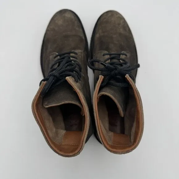 FRYE Mens Suede Leather Chukka Ankle Boots Brown High Tops Outdoor 9.5D