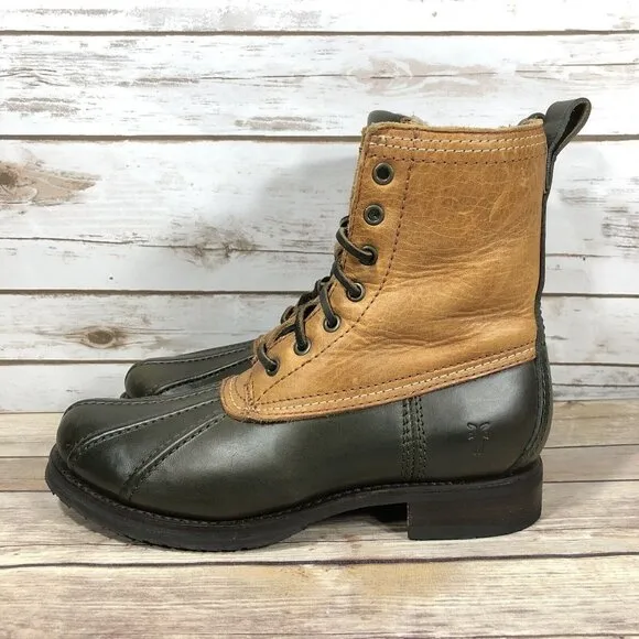 FRYE Veronica Shearling Leather Duck Waterproof Boots Womens Size 8 Insulated