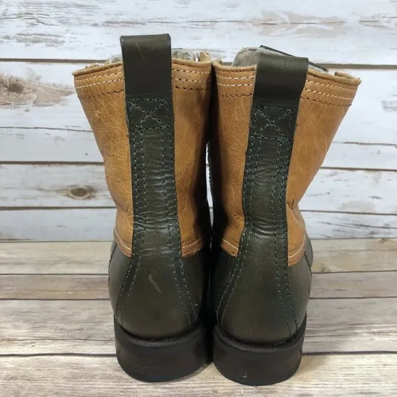 FRYE Veronica Shearling Leather Duck Waterproof Boots Womens Size 8 Insulated