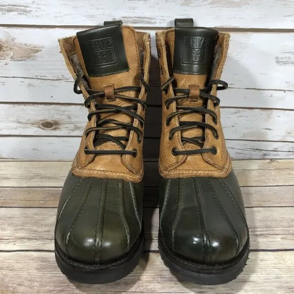 FRYE Veronica Shearling Leather Duck Waterproof Boots Womens Size 8 Insulated