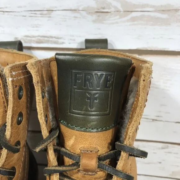 FRYE Veronica Shearling Leather Duck Waterproof Boots Womens Size 8 Insulated