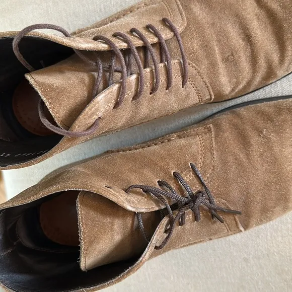 Galizio Torresi Men’s Suede Lace Up Ankle Chukka Boots Tan Size 8-8.5 (41)