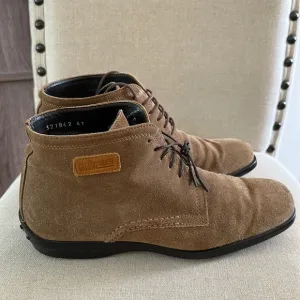 Galizio Torresi Men’s Suede Lace Up Ankle Chukka Boots Tan Size 8-8.5 (41)