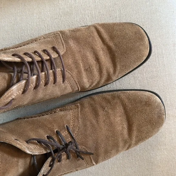 Galizio Torresi Men’s Suede Lace Up Ankle Chukka Boots Tan Size 8-8.5 (41)