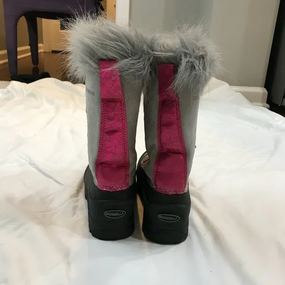 Gander Mountain suede faux fur boots - size 4