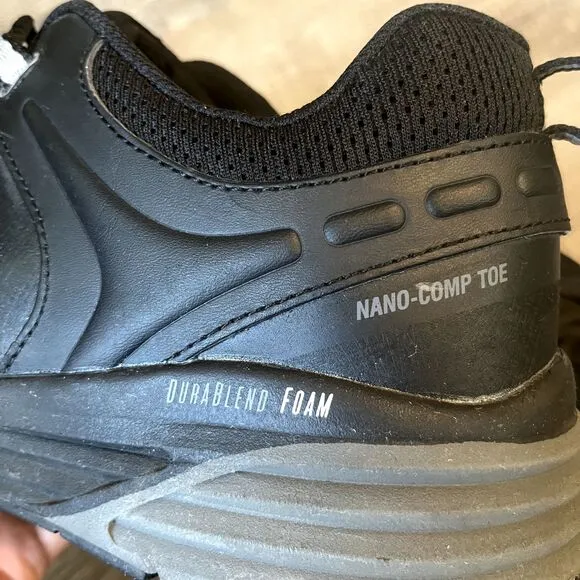 Georgia Boot Nano CT ESD Athletic Black Work Shoes Composite Toe‎ Mens 12 EU 46