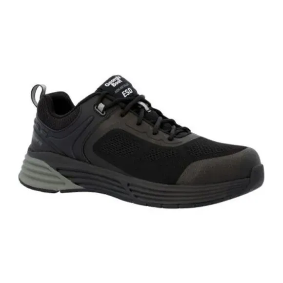 Georgia Boot Nano CT ESD Athletic Black Work Shoes Composite Toe‎ Mens 12 EU 46