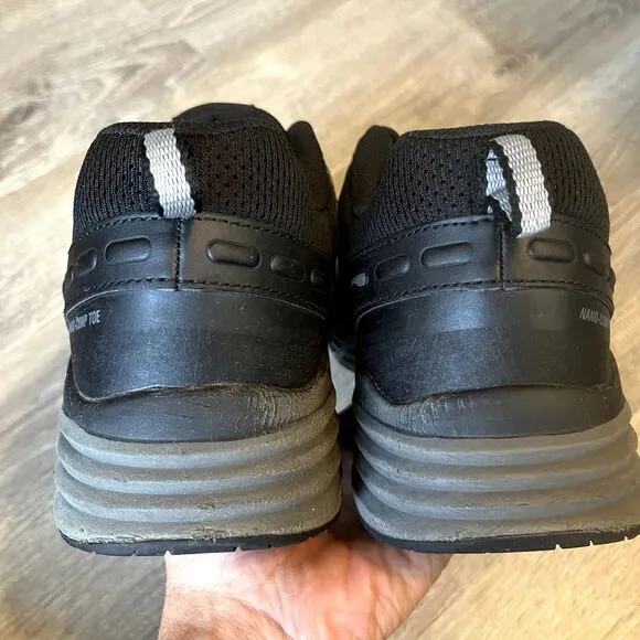Georgia Boot Nano CT ESD Athletic Black Work Shoes Composite Toe‎ Mens 12 EU 46