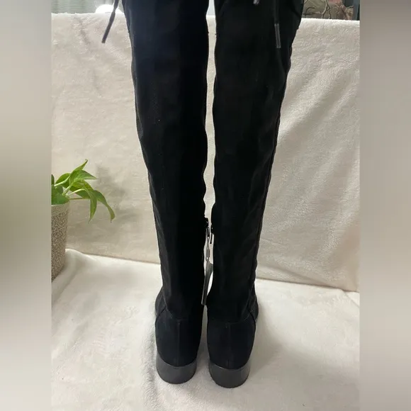 GEOX Felicity Suede Over The‎ Knee High Black Suede Boots 6.5 M, E 509