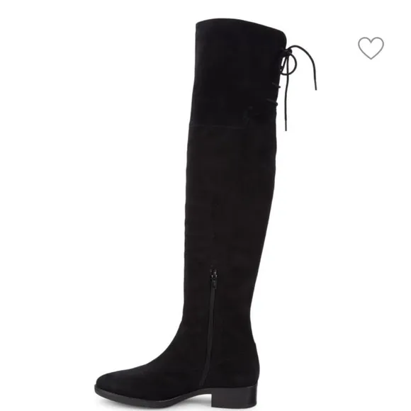 GEOX Felicity Suede Over The‎ Knee High Black Suede Boots 6.5 M, E 509