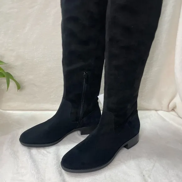 GEOX Felicity Suede Over The‎ Knee High Black Suede Boots 6.5 M, E 509
