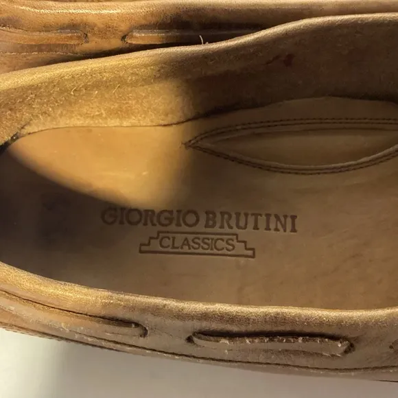 Giorgio Brutini Le Glove mens leather loafers size 9
