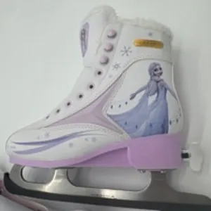 Girls Disney Frozen Ice Skates White Purple