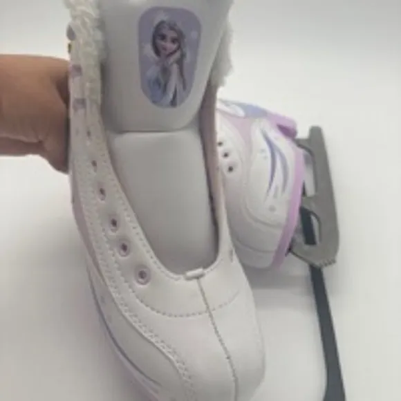 Girls Disney Frozen Ice Skates White Purple