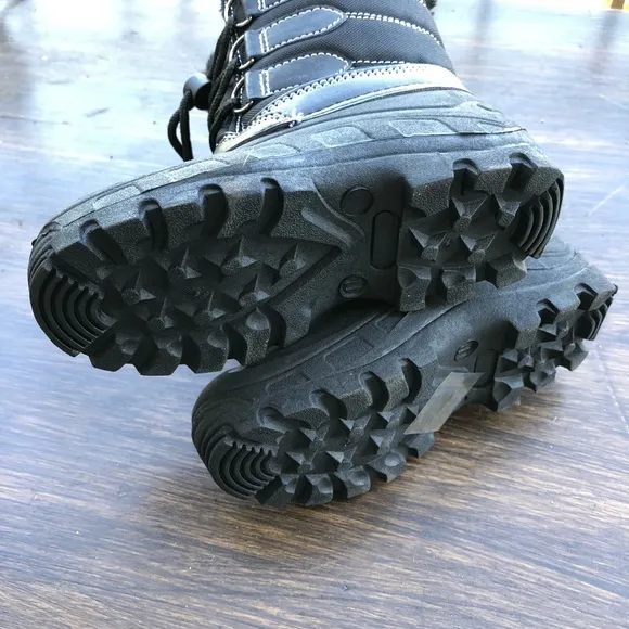 Girls Rain Snow Boots Lace Tall Winter Waterproof