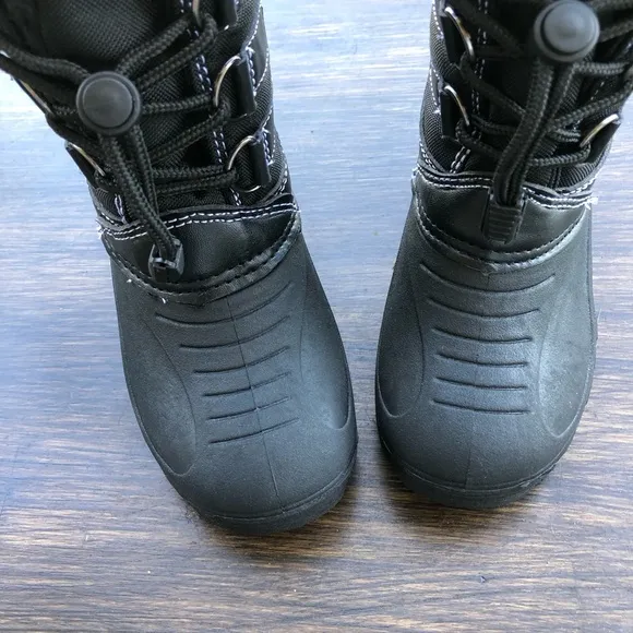 Girls Rain Snow Boots Lace Tall Winter Waterproof