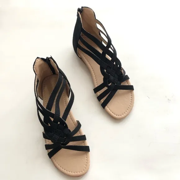 Girls Strappy Ankle Gladiator Sandals