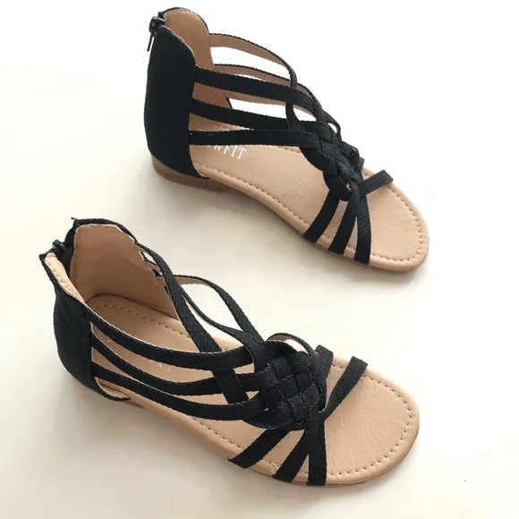 Girls Strappy Ankle Gladiator Sandals