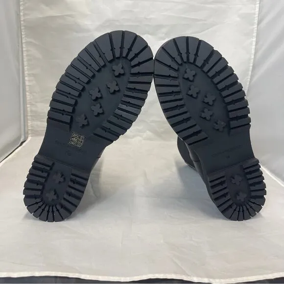 Good American Combat Boot Chelsea Black Womens 10