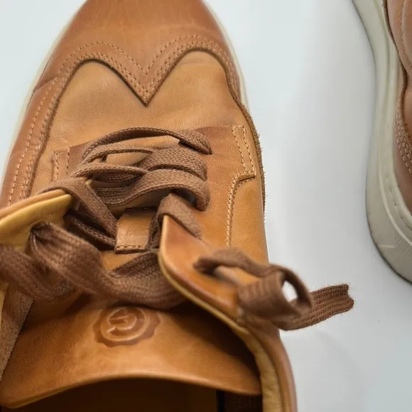 Greats Sz 10 1/2 Court Longwing Cuoio Leather Sneakers