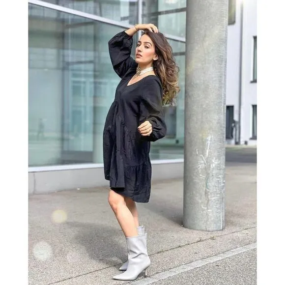 Grey Pointed Boots H&amp;M New