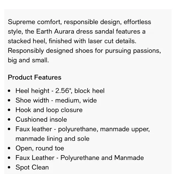 GUC Earth Sandals(size 8.5 W)