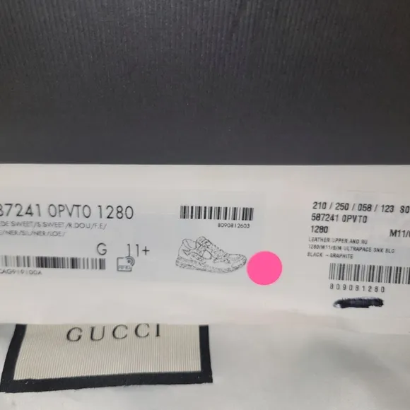 Gucci Black and Gray Sneakers with Modern Design