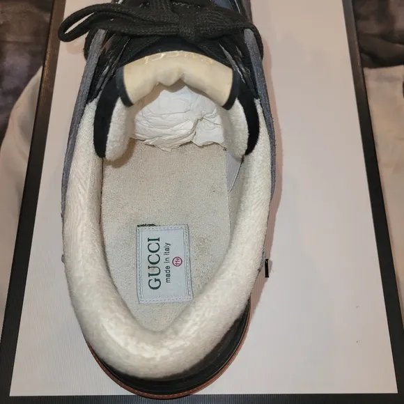 Gucci Black and Gray Sneakers with Modern Design