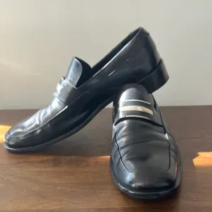 Gucci Black Leather Slip-On Loafers size 9D - PROM SHOES