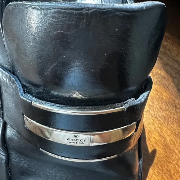 Gucci Black Leather Slip-On Loafers size 9D - PROM SHOES