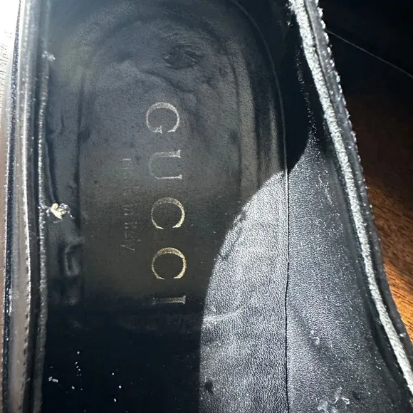 Gucci Black Leather Slip-On Loafers size 9D - PROM SHOES